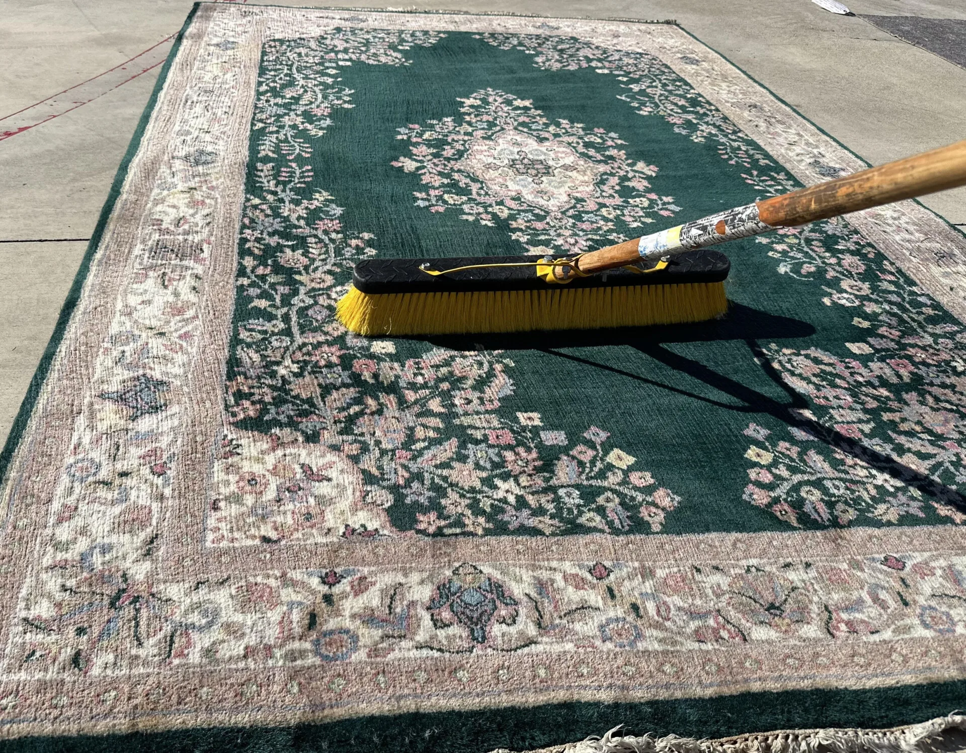 rug brushing