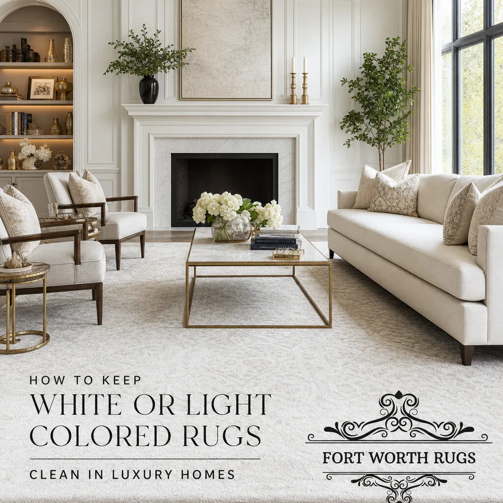 How To Keep White Or Light Colored Rugs Clean In Luxury Homes